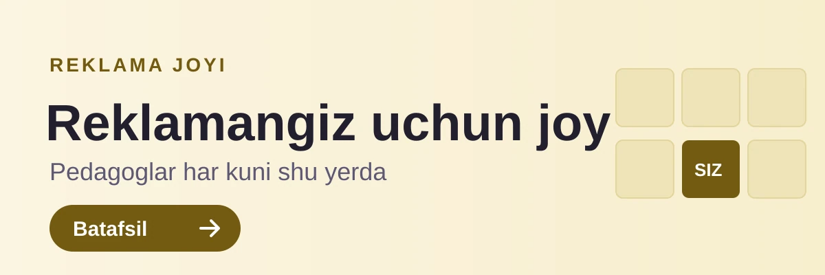 Reklamangiz uchun joy